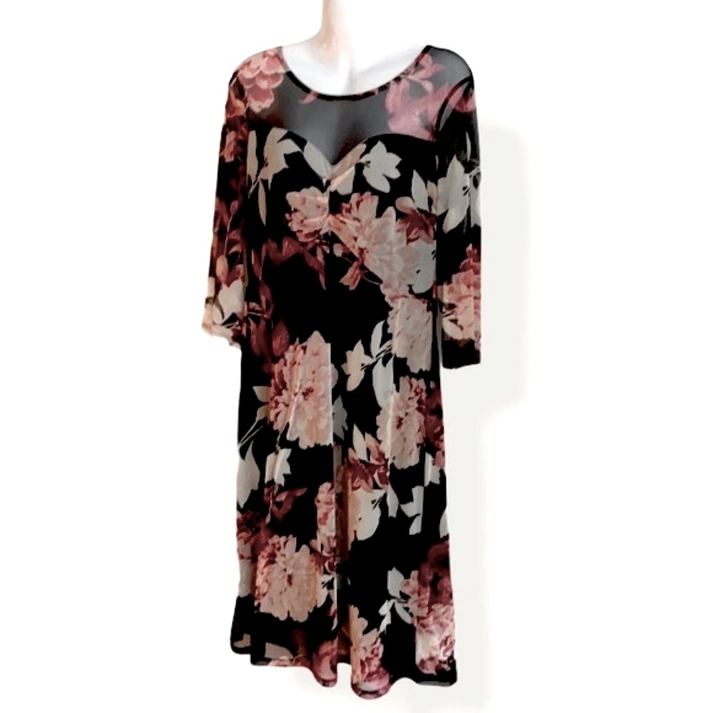 KATE & LILY Floral Stretchy Dress!!!